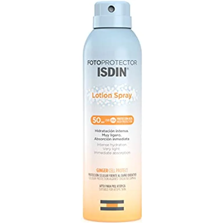 ISDIN Fotoprotector Lotion Spray LSF50 (250ml) | Schutz für normale bis hin zu trockener Haut, die eine Extraportion Feuchtigkeit braucht – Bild 1