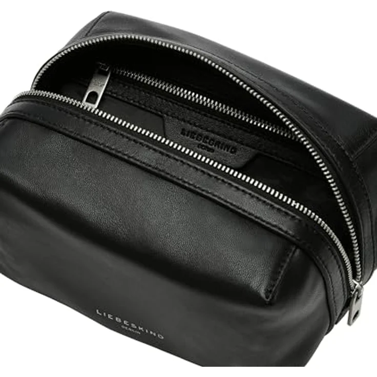 Liebeskind Sky II Kulturbeutel, 18 cm x 11 cm x 11 cm, 100% Leder, schwarz – Bild 3