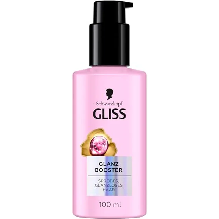 GLISS Glanz Booster Haarserum (100 ml), Leave-In Haarpflege für brillanten Glanz und 100% stärkere Haarstruktur, vegane Formel