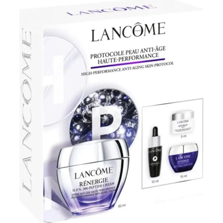 Lancôme Rénergie HPN 300 Cream Set, 4-tlg. Gesichtspflege-Set mit Gesichtscreme 50 ml, Gesichtsserum 10 ml, Augencreme 5 ml und Nachtcreme 15 ml, Anti-Aging, feuchtigkeitsspendend – Bild 1