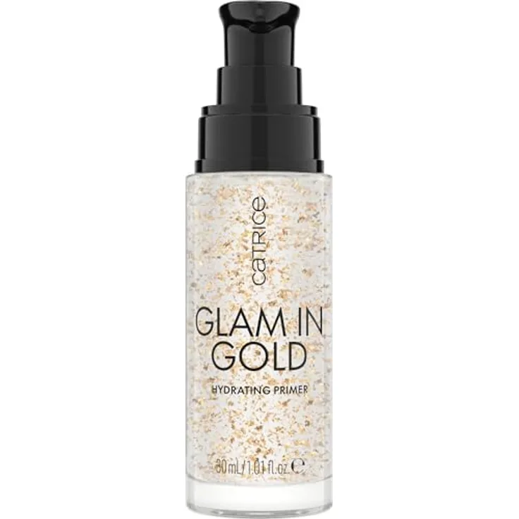 Catrice Glam In Gold Hydrating Primer, feuchtigkeitsspendender Primer unter dem Make-up mit 24 Karat Gold Farbton 010 Oh My Goldness, 30 ml