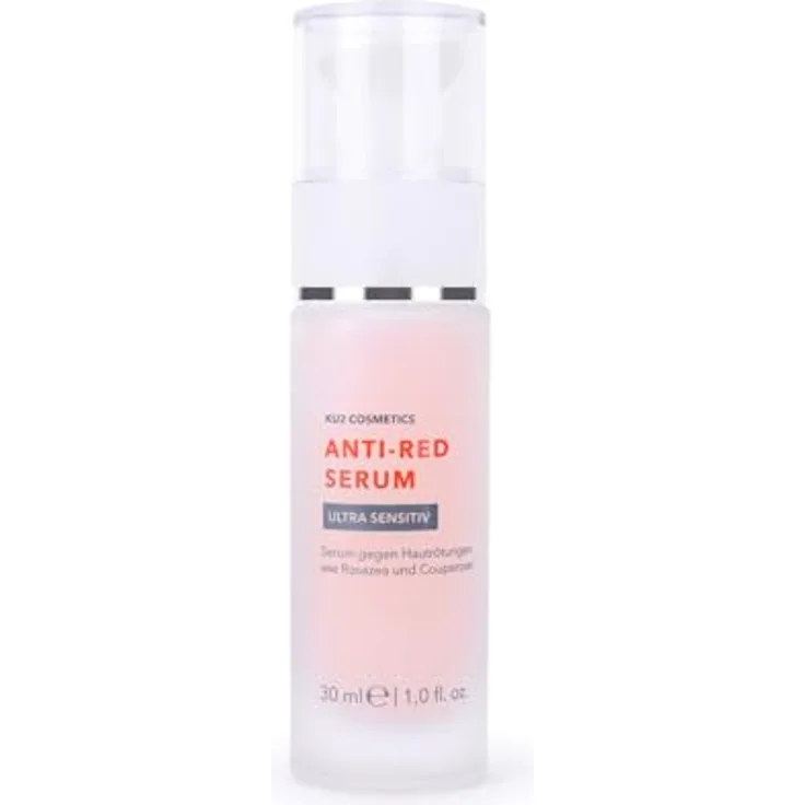 KU2 Cosmetics Anti-Red Ultra Sensitiv Serum, Beruhigendes Serum gegen Rötungen & Irritationen, Stärkt die Hautbarriere & spendet Feuchtigkeit, für sensible Haut, Made in Germany, 30 ml