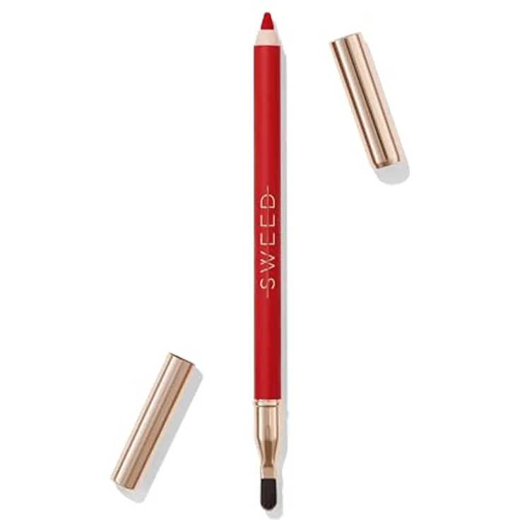 Sweed Lip Liner Classic Red, samtig weiche Formel mit veganem Pinsel, 1,07 g – Bild 1