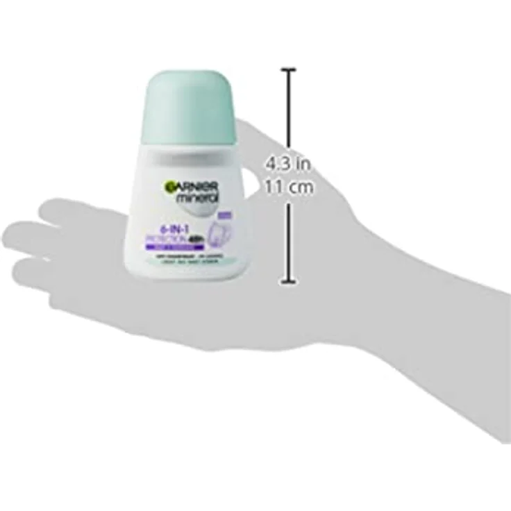 Garnier Roll-On Deo für Frauen, Deodorant mit frischem Duft und bis zu 48 Stunden Schutz vor Achselnässe und Körpergeruch, Mineral Protection 6in1 Anti-Transpirant, 1 x 50 ml – Bild 3