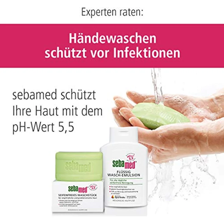 sebamed Sebamed Flüssig Waschemulsion mit Spender Seife 400 ml – Bild 6