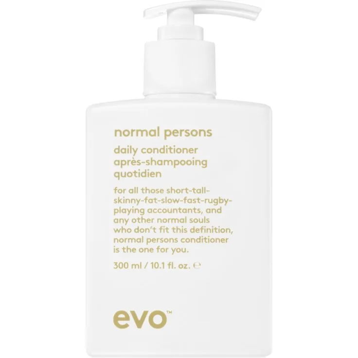 EVO Style Normal Persons, feuchtigkeitsspendender Conditioner für normales bis fettiges Haar, 300 ml, vegan, glättet und erleichtert das Kämmen