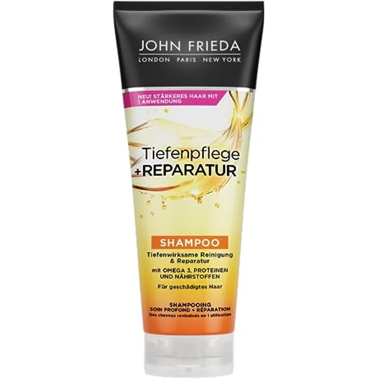 John Frieda Tiefenpflege + Reparatur Shampoo - Inhalt 250 ml - Tiefenwirksame Reinigung & Reparatur - Für geschädigtes, extrem geschädigtes Haar – Bild 1