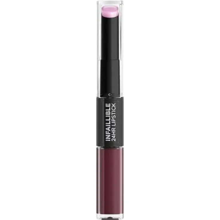 L'Oréal Paris Infaillible 2-Step 215 Wine o Clock Lippenstift, 24 Stunden Halt mit Hyaluron Gel, 6.0 ml