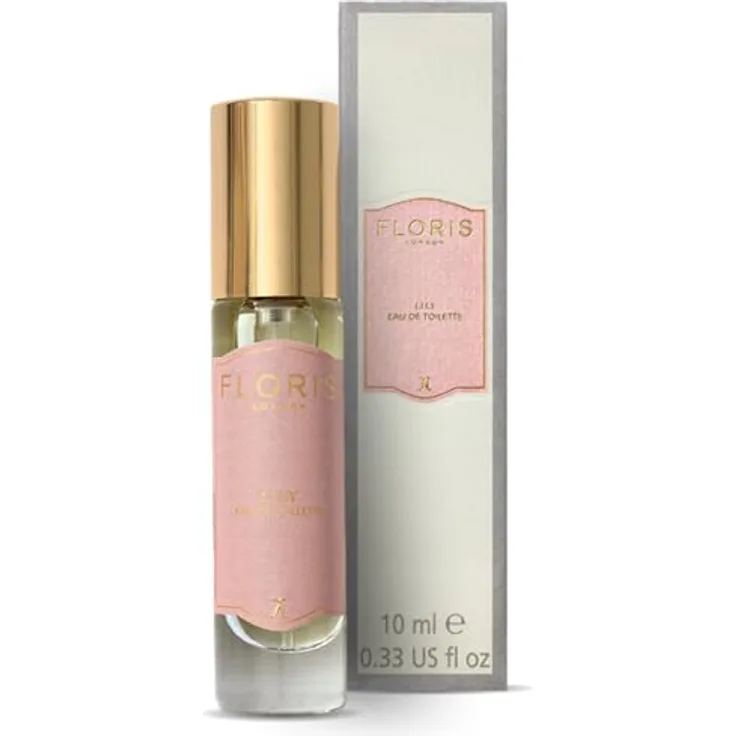 Floris London Lily Eau de Toilette (10 ml), bezaubernder Blumenduft mit ägyptischem Jasmin und bulgarischer Rose, ideal für den täglichen Gebrauch