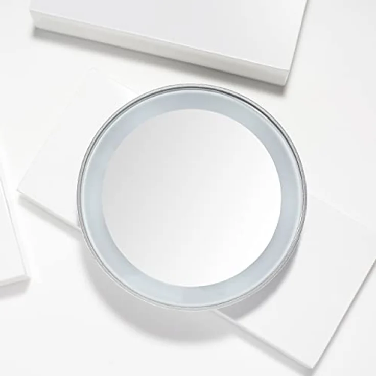 Tweezerman Mini mit LED-Beleuchtung 15x Vergrößerungsspiegel Kosmetikspiegel 1 Stk – Bild 7