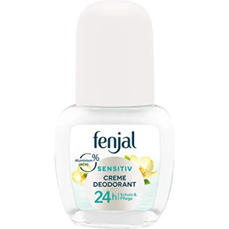 Fenjal Deodorant Roller Sensitive, 50 ml, Hautschonende Formel ohne Aluminiumsalze und Alkohol, mit Shea-Butter und Vitamin E – Bild 1