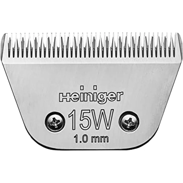 Heiniger Snap-On Scherkopf #15W, Wechselscherkopf 1,0 mm für Saphir/Opal, kompatibel mit Andis, Moser, Oster und Wahl