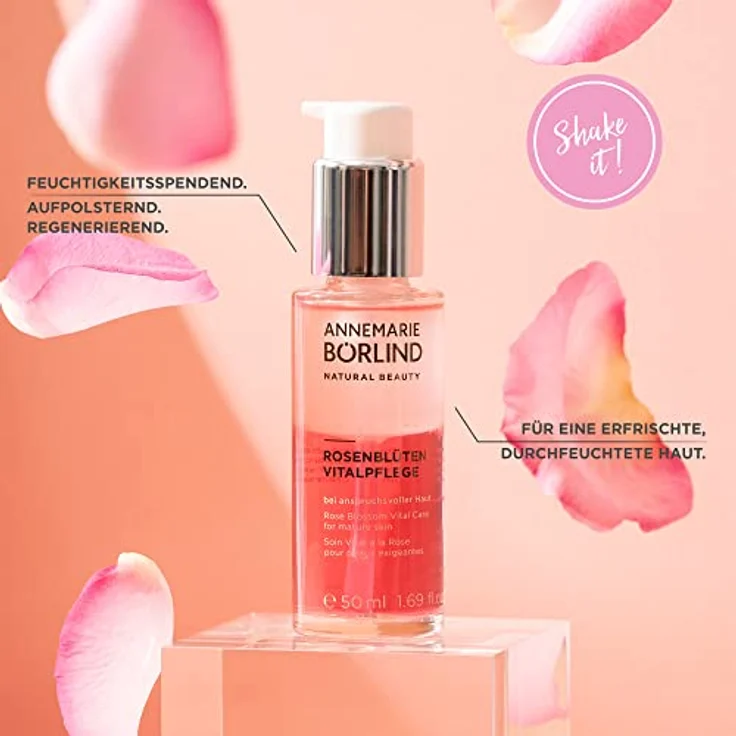 Annemarie Börlind Rosenblüten Vitalpflege 50 ml, mit Anti-Aging Wirkung für eine straffe Haut – Bild 3
