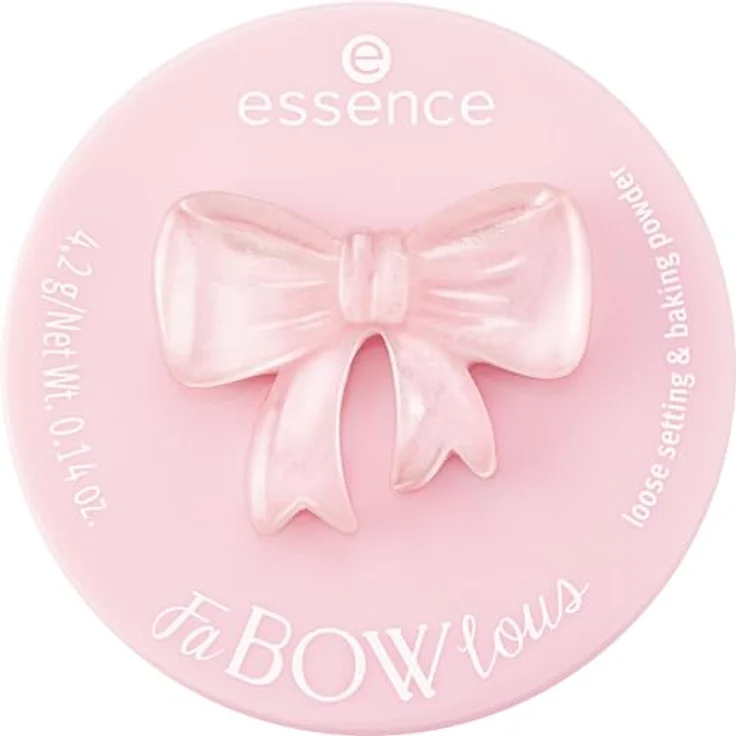 essence FaBOWlous mattierendes transparentes Puder, Farbton 01 Bow, Set, Go! 4.2 g - fixe das Make-up, kontrolliere ölige Haut und verleihe einen samtigen Effekt – Bild 2