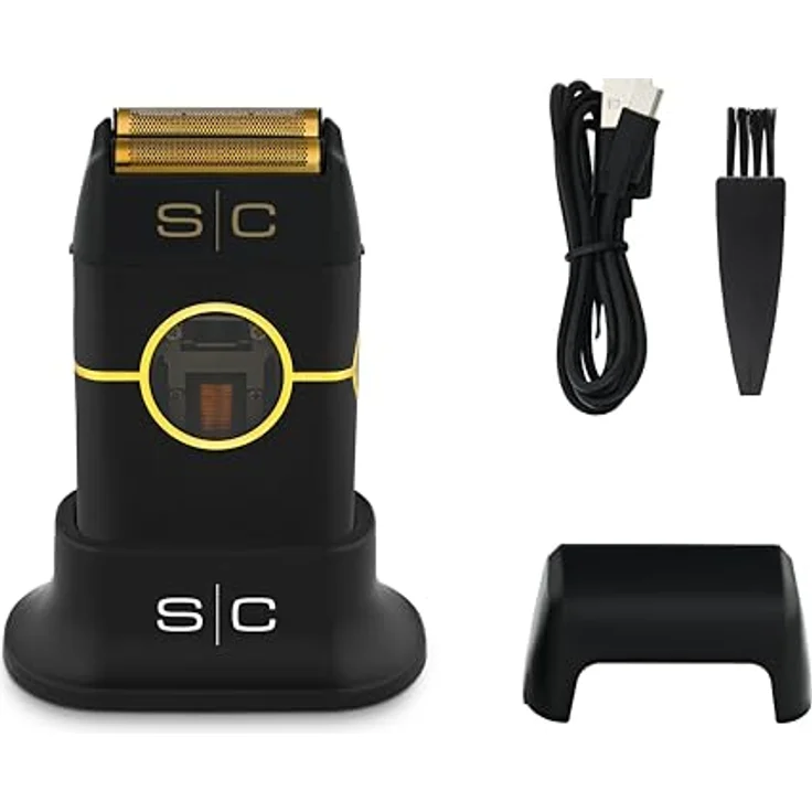 Stylecraft Instinct Metal Shaver Black, Doppelfolienrasierer mit Vektor-Motor und ultraschneller Rasiergeschwindigkeit – Bild 2