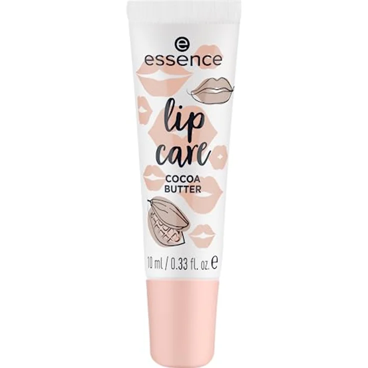 essence lip care COCOA BUTTER, Lippenbalsam, weiss, vegan, pflegend mit Kakaobutter und Vitamin E, 10ml – Bild 1