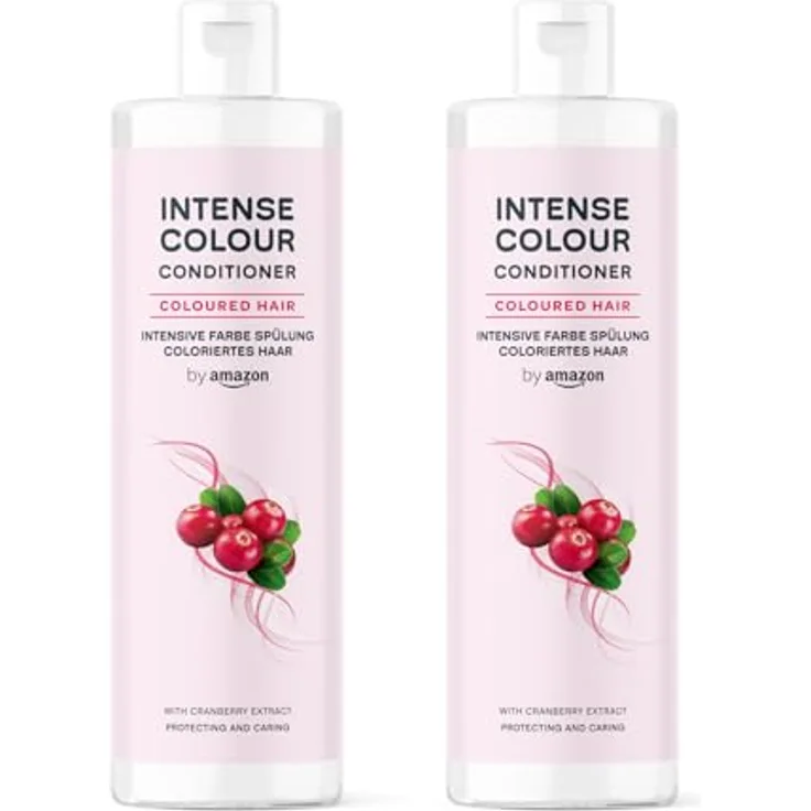 by Amazon Intensiver Farbconditioner für gefärbtes Haar, 2 x 300 ml mit Cranberry-Extrakt, vegan und silikonfrei