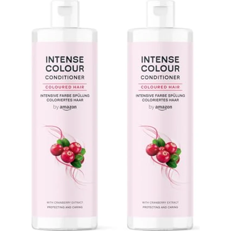 by Amazon Intensiver Farbconditioner für gefärbtes Haar, 2 x 300 ml mit Cranberry-Extrakt, vegan und silikonfrei – Bild 1