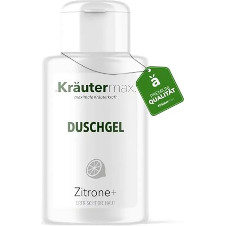 Kräutermax Zitrone Duschgel 1 x 250 ml - Erfrischende Pflege mit natürlichen Inhaltsstoffen