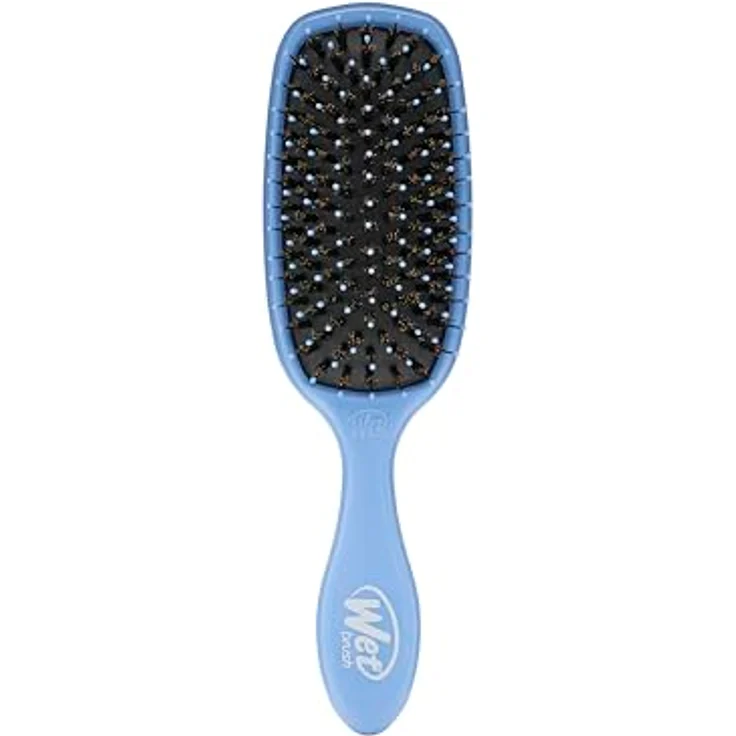 Wet Brush Shine Enhancer Paddle Brush, Sky - Hair Detangler Brush with Ultra Soft Bristles, Infused With Natural Argan Oil, Shiny Detangle & Smooth Hair, Wet or Dry, For All Hair Types – Bild 1