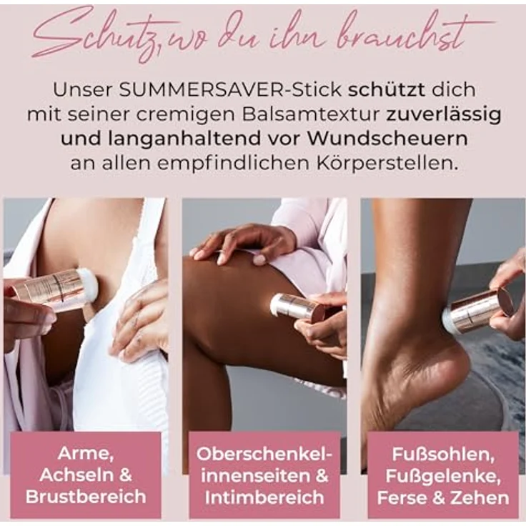SUMMERSAVER Anti-Wundreib-Stick 25 g gegen das Wundreiben der Haut – Bild 4