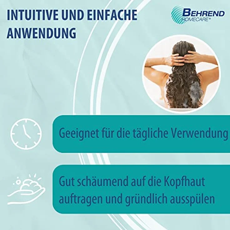 Evolsin Behrend Mineral Shampoo, 200 ml, rezeptfrei mit mineralischen Inhaltsstoffen – Bild 5