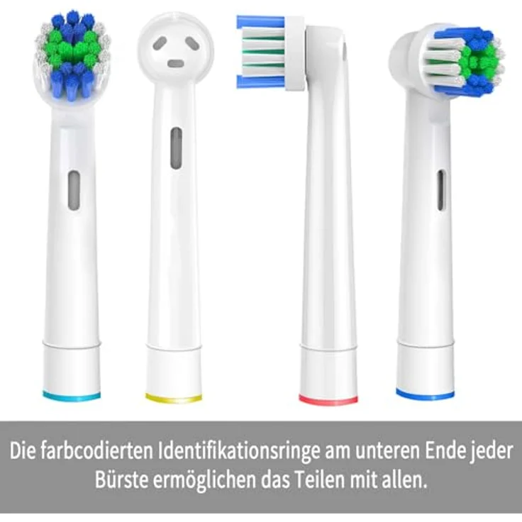 GENKENT Aufsteckbürsten für Oral-B, 4 Stück Ersatzbürstenköpfe mit präzisen Dupont-Borsten, kompatibel mit Pro 500/1000/1500/3000/3757/5000/7000/7500/8000 – Bild 5