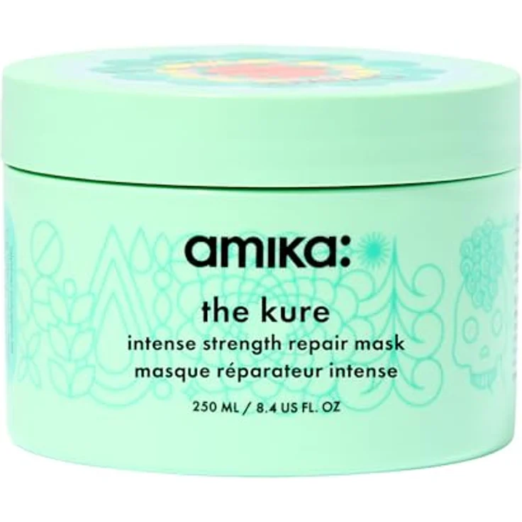 Amika The Kure Intense Strength Repair Mask, 250 ml, Intensiv-Haarkur für trockenes und geschädigtes Haar – Bild 1