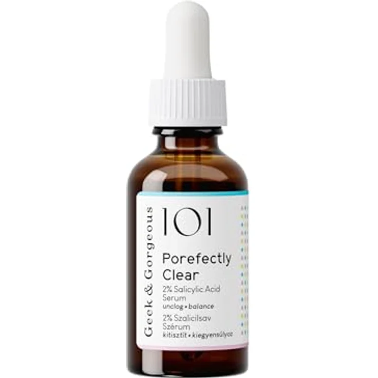 Geek & Gorgeous POREfectly CLEAR - Porenverfeinerndes Serum mit 2% Salicylsäure und Sarkosin - für klarere Haut - für Mischhaut und fettige Haut - 30 ml – Bild 2