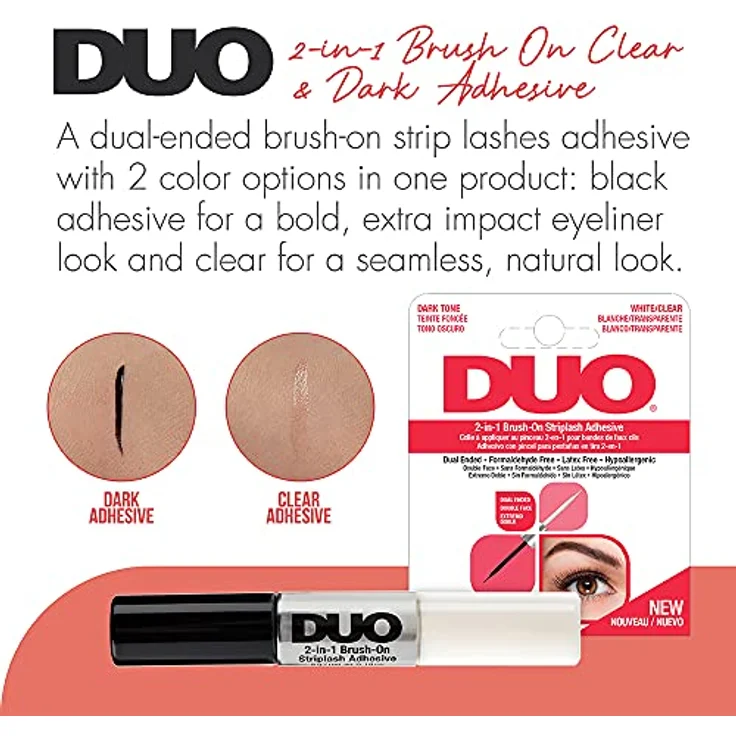 Ardell Duo 2-in-1 Brush-On Striplash Adhesive Kleber für falsche Wimpern mit Pinsel 5 g – Bild 3
