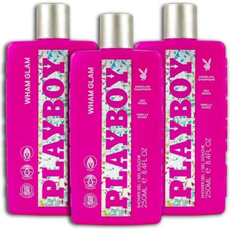 Playboy Wham Glam Duschgel 3er Pack, 3 x 250 ml