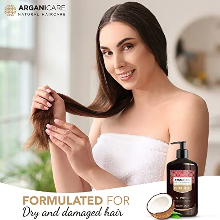 ArganiCARE Haarshampoo Coconut For Dull, Very Dry & Frizzy Hair 400 ml – Bild 3