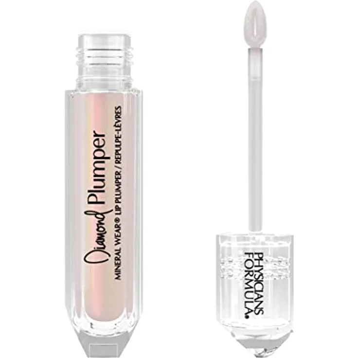 Physicians Formula Mineral Wear Diamond Plumper Lip Plumper 5 ml, Hybrid-Gloss-Serum für pralle Lippen, Farbe Light Pink - Princess Cut