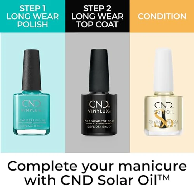 CND Vinylux - Langanhaltender Nagellack - Klassischer Nagellack - Oceanside #396 15 ml – Bild 5