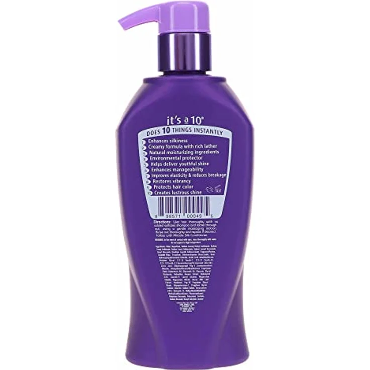 It's A 10 Miracle Silk Shampoo, 295.7ml, nährendes, seidig-glattes Shampoo mit Seidenproteinen – Bild 2