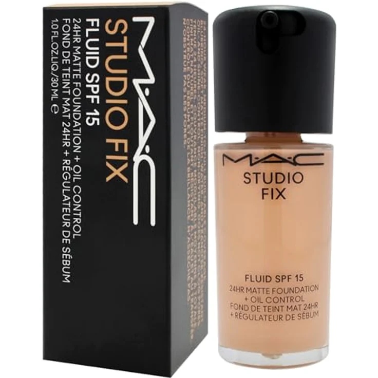 MAC Cosmetics Studio Fix Fluid SPF 15, 24HR Matte Foundation + Oil Control, Farbton NW22, 30 ml – Bild 4