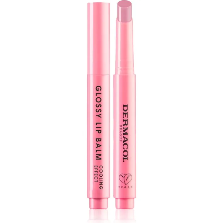Dermacol Beauty Stick Glossy Lip Balm, pflegendes Lipgloss mit kühlender Wirkung und Duft 02 Tutti Frutti, 2.2 g