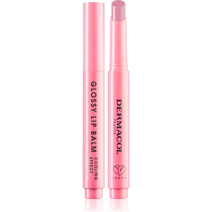 Dermacol Beauty Stick Glossy Lip Balm, pflegendes Lipgloss mit kühlender Wirkung und Duft 02 Tutti Frutti, 2.2 g