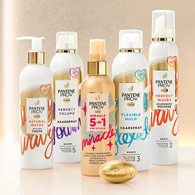 Pantene Pro-V Perfect Volume, 200ml Nährende Mousse mit Biotin und Hitzeschutz für volles Haar – Bild 5