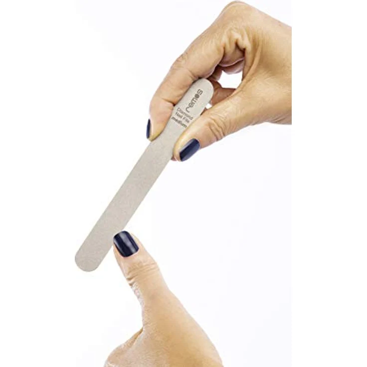 remos professional body care REMOS Diamant Nagelfeile "Flexi", rostfreie Edelstahlfeile 130x18x0.5mm, doppelseitig (MEDIUM/SUPERFEIN) – Bild 5