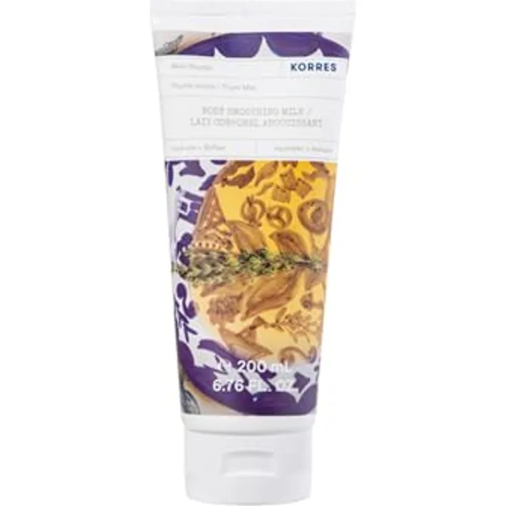KORRES Thymianhonig Körpermilch 200 ml, feuchtigkeitsspendende Bodylotion mit Kräuternoten und glättender Wirkung