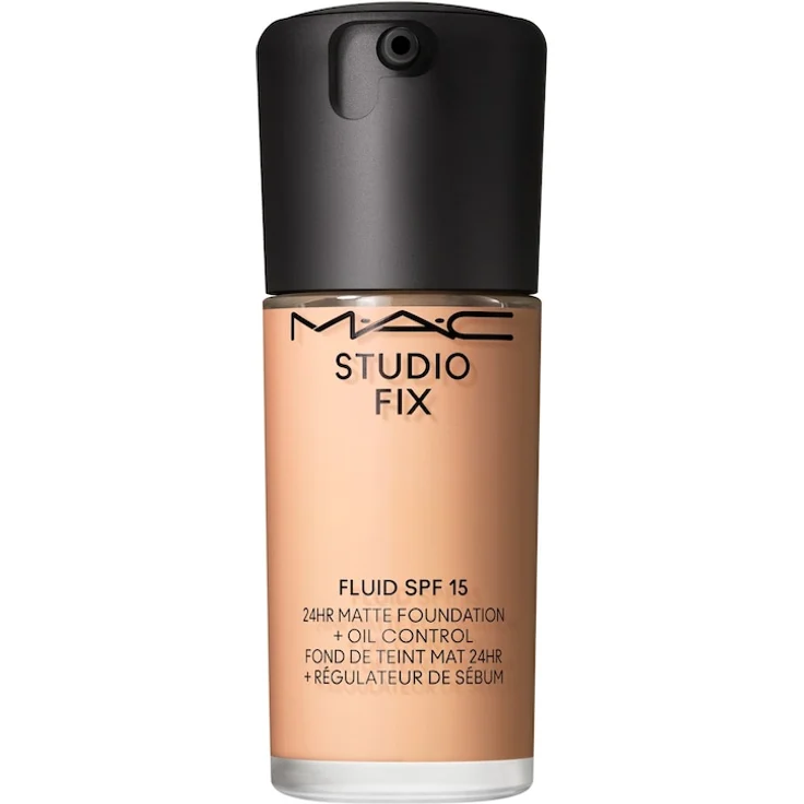 MAC Studio Fix Fluid Foundation, 30 ml, C3.5, 24h Halt, SPF 15, ölfrei, für empfindliche Haut