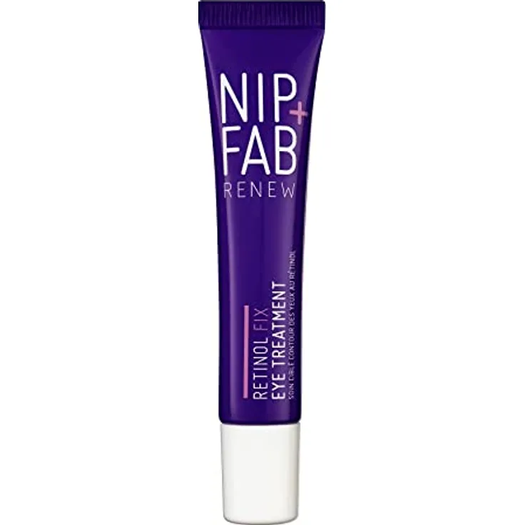 Nip+Fab Retinol Fix Augencreme 15 ml | Verkapseltes reines Retinol | Entschlackt, Strafft und Bekämpft dunkle Augenringe | Vitamin C | Hilft, Fältchen zu Glätten | Ceramide und Hyaluronsäure