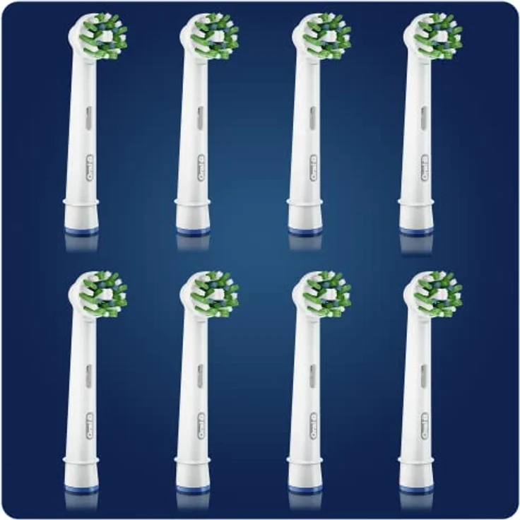Oral-B CrossAction Bürstenkopf, 8 Stück, Elektro-Bürste, mit CleanMaximiser Technologie, Weiß – Bild 3