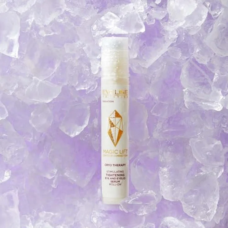 Eveline Cosmetics Magic Lift Augen- & Lidserum mit Diamant-Essenz und Koffein, Sofortige Hautstraffung & Feuchtigkeit, Roll-On 30ml – Bild 3
