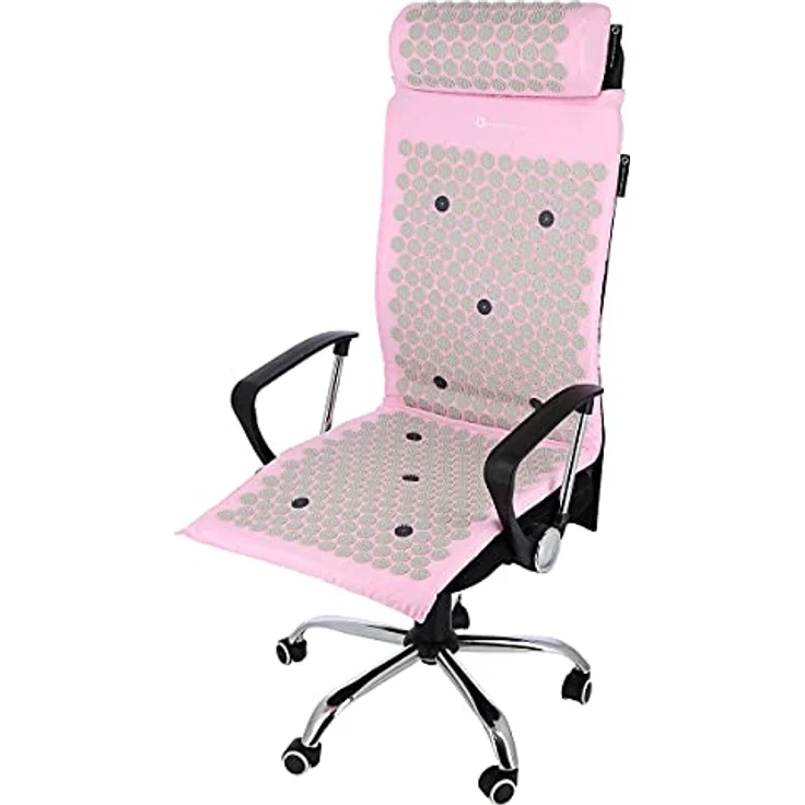 HMS Premium Akupressurmatte Rosa Set mit Kissen, 15444 Akupressur-Spitzen für optimale Massage, handlich und waschbar – Bild 7
