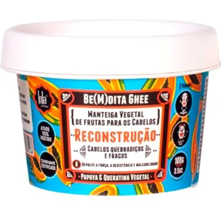 Lola Be(M) dita Ghee Reconstrução Maske, Haarmaske mit Papaya und pflanzlichem Keratin, 100g