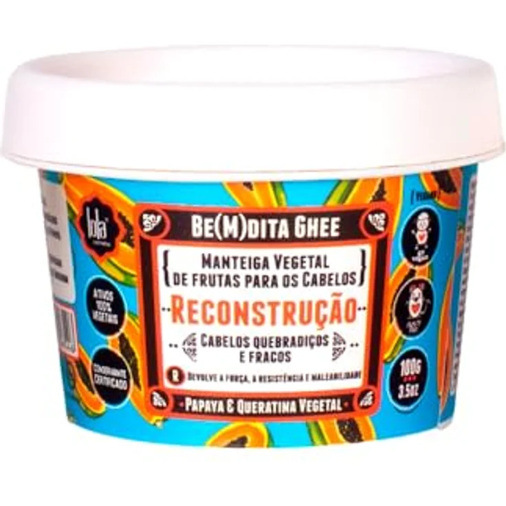 Lola Be(M) dita Ghee Reconstrução Maske, Haarmaske mit Papaya und pflanzlichem Keratin, 100g – Bild 1