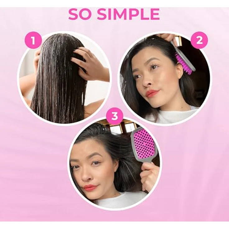 UNbrush Original Collection Detangling Hair Brush, Orchid Detangler für nasses und trockenes Haar, unisex – Bild 8
