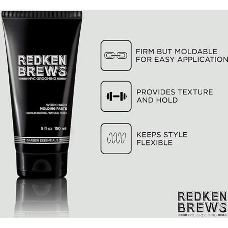 Redken Paste Brews Work Hard Molding Paste 150 ml – Bild 4